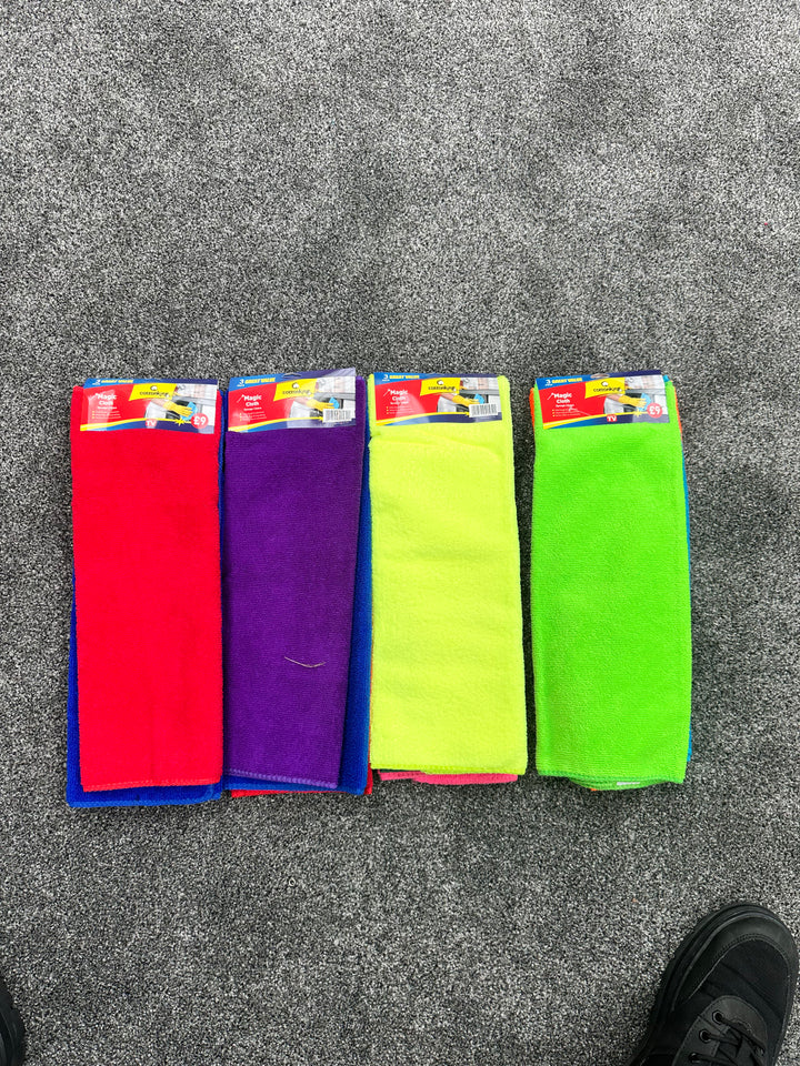 4 x 3 pack of Magic Sponge Clothes (12 in total)